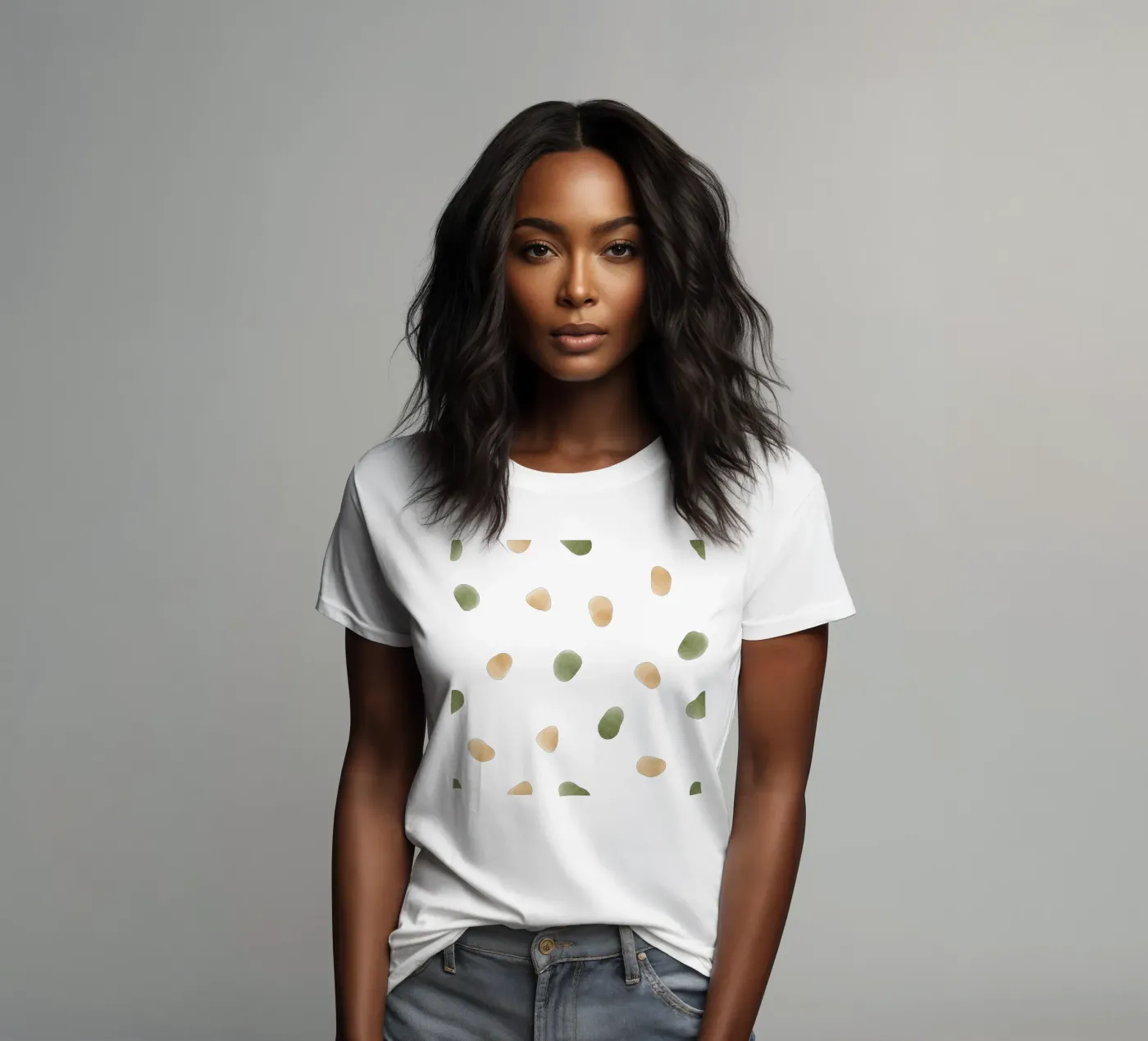 Minimaal patroon dames t-shirt getailleerd van AzStore11