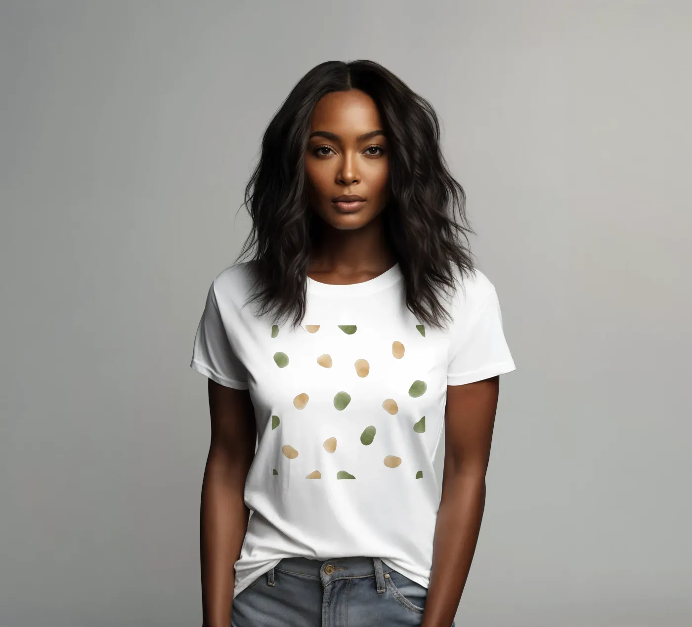 Minimaal patroon dames t-shirt getailleerd van AzStore11