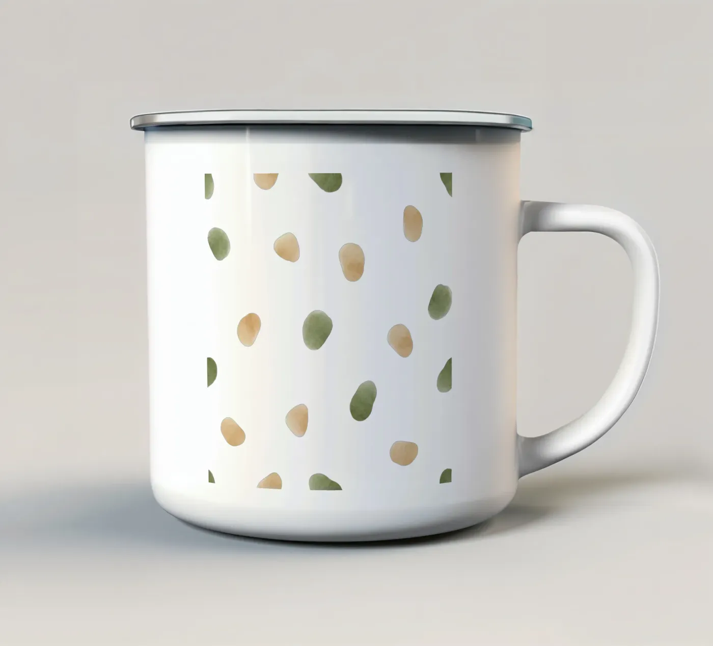 Minimum pattern Emaille Tasse von AzStore11