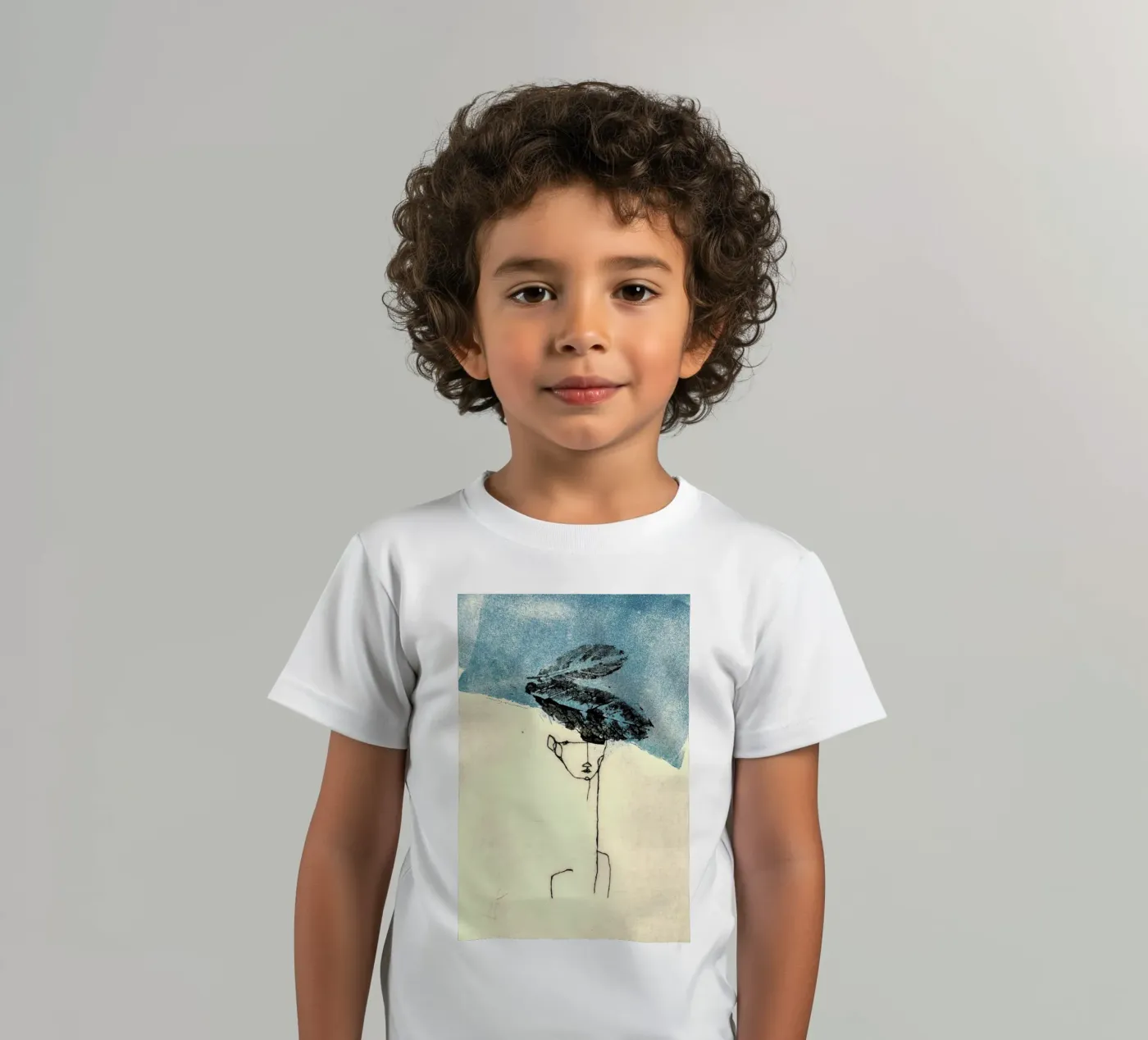 Head kinder t-shirt van Marina Guiu