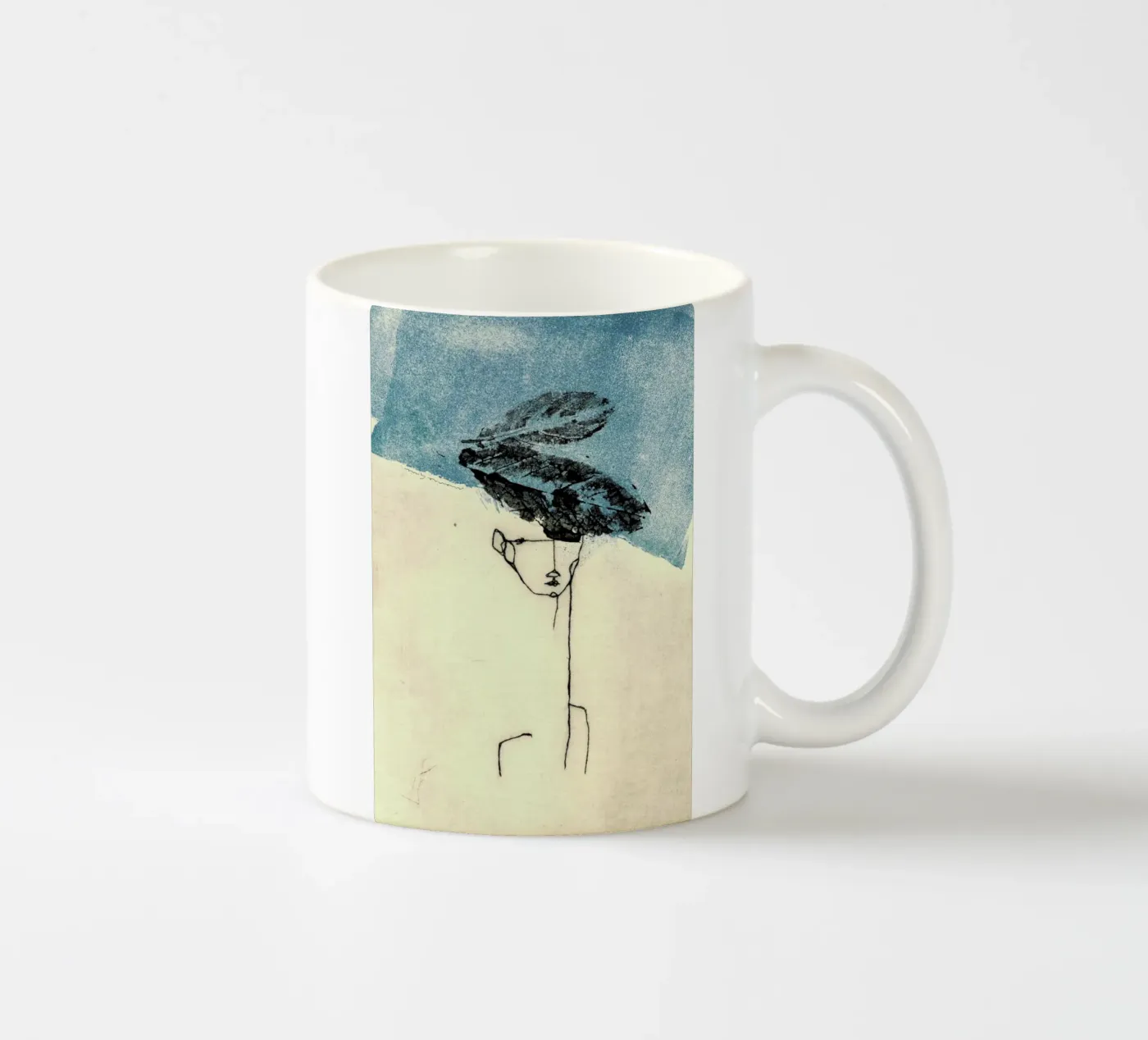 Head ceramic mug by Marina Guiu