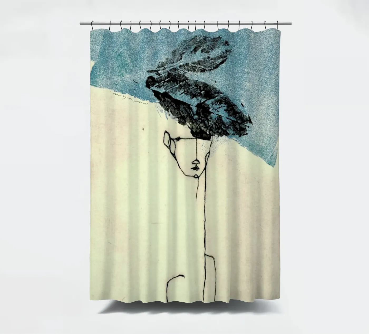 Head Duschvorhang von Marina Guiu