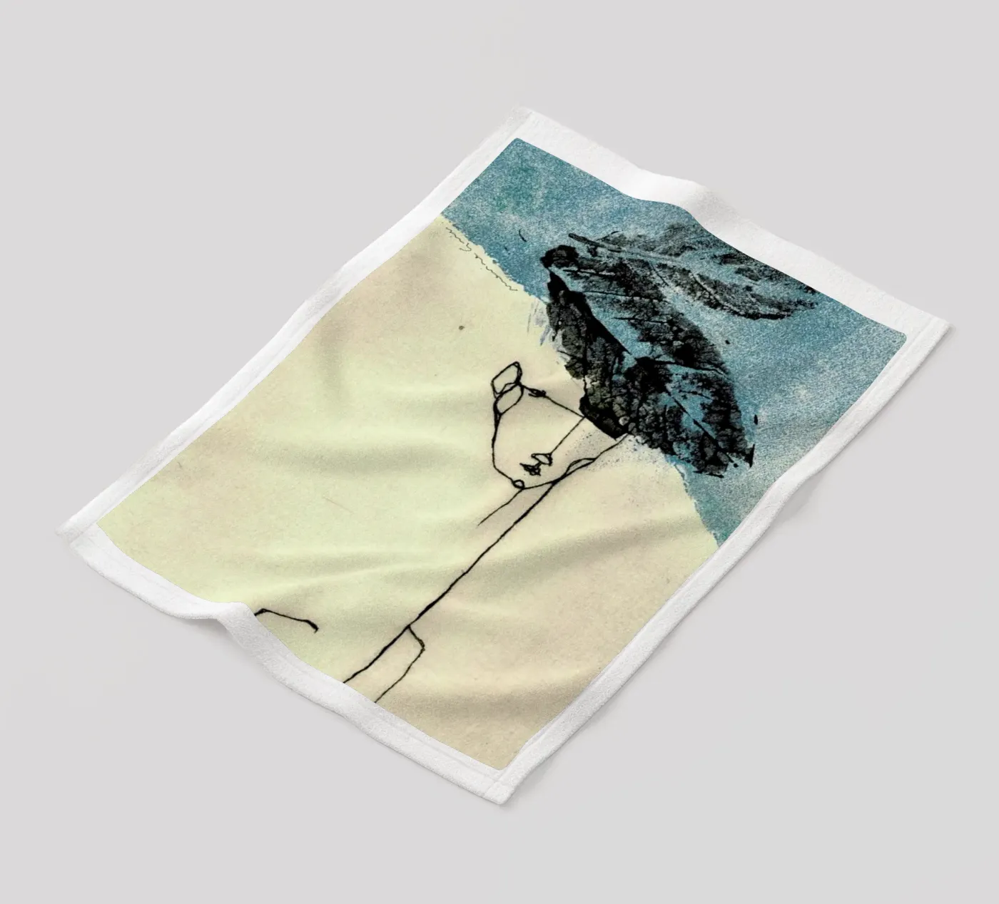 Head fleece blanket by Marina Guiu