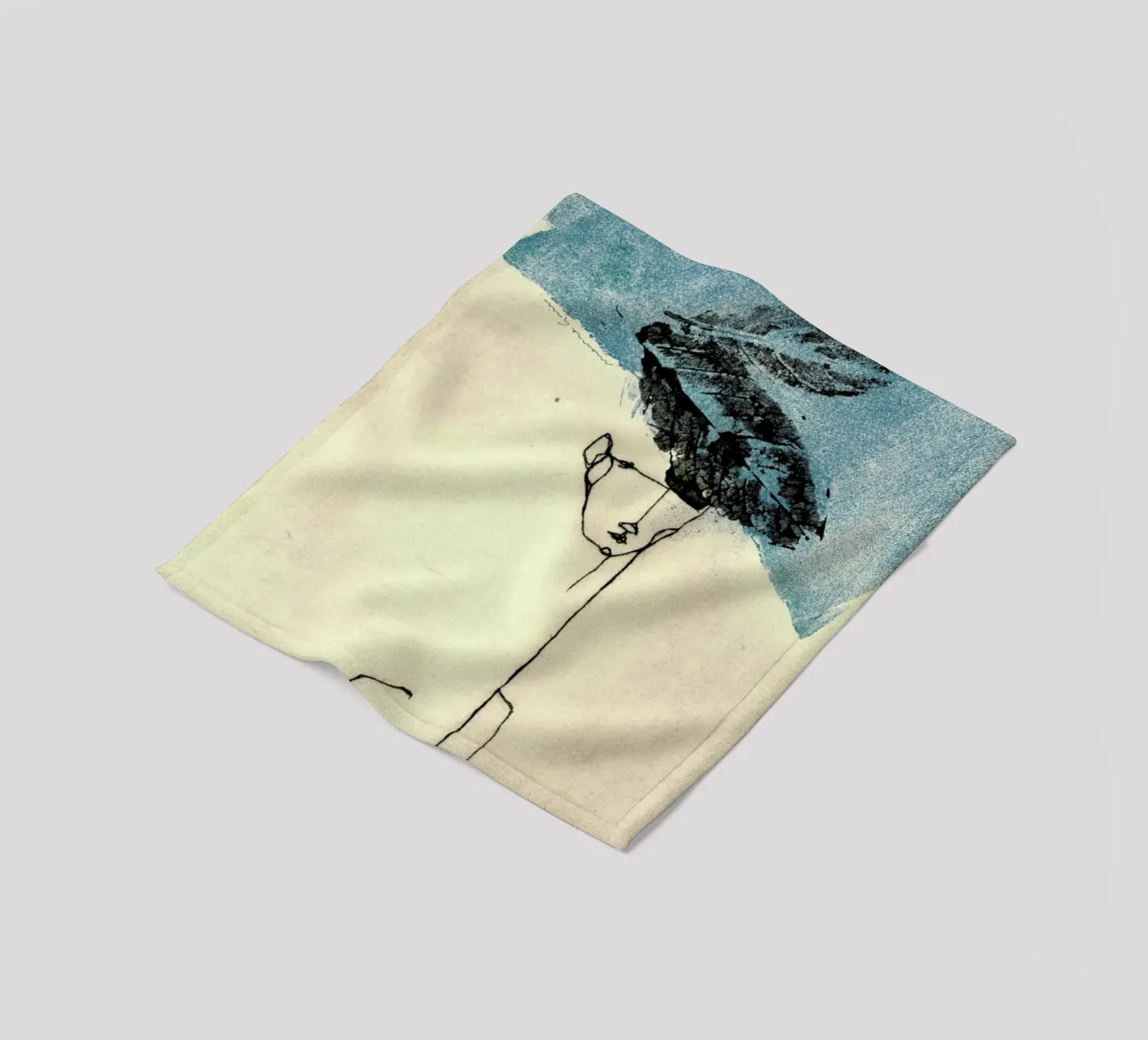 Head fleece blanket by Marina Guiu