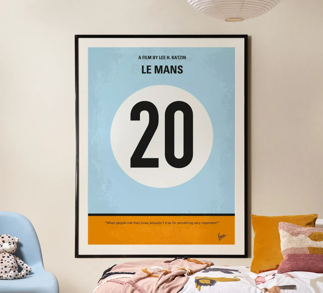 No038 My Mans minimal movie poster poster con telaio in legno da Chungkong