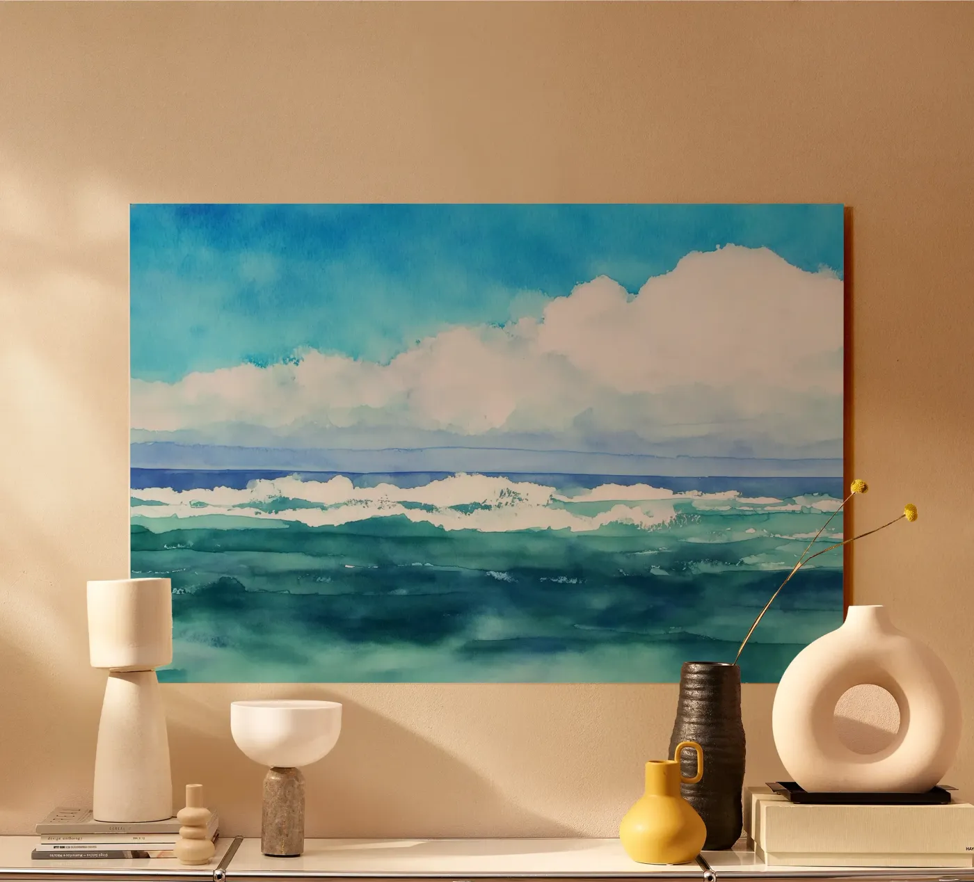 Rollendes Blau Acryl-Glas von Matthias Keller Studio
