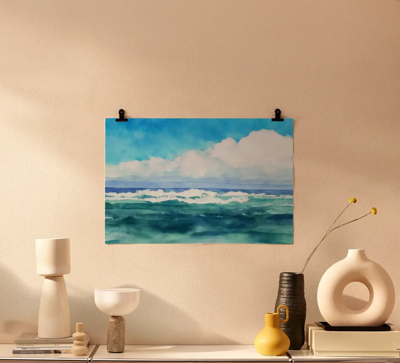 Rolling Blue poster by Matthias Keller Studio