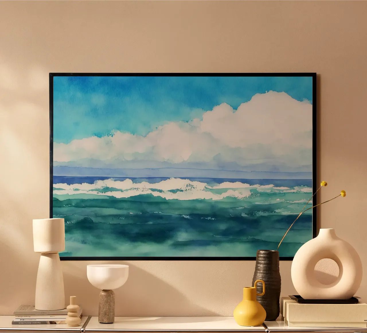 Rolling Blue poster by Matthias Keller Studio