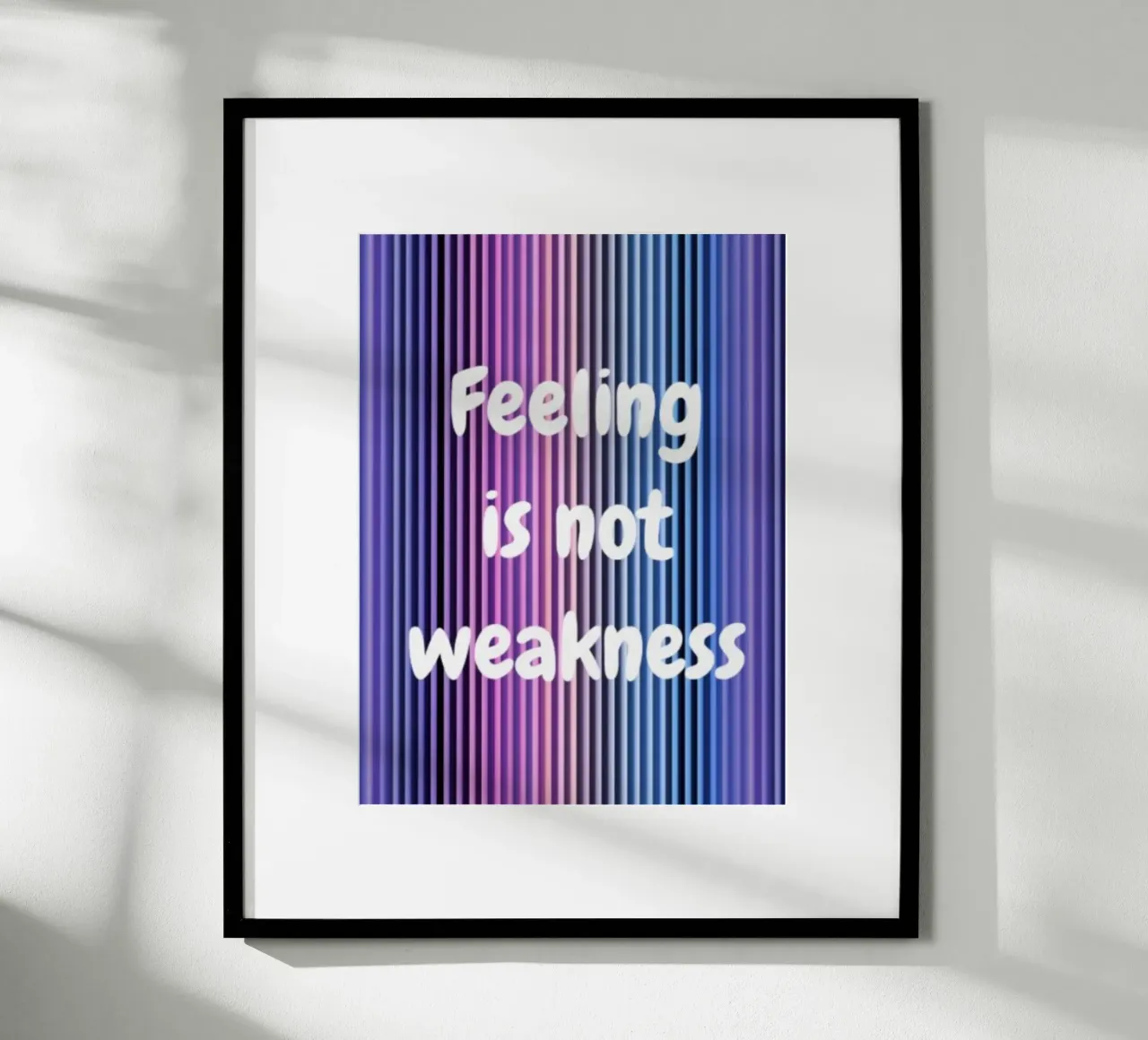 Sentire non è debolezza poster da PurePrint Studio