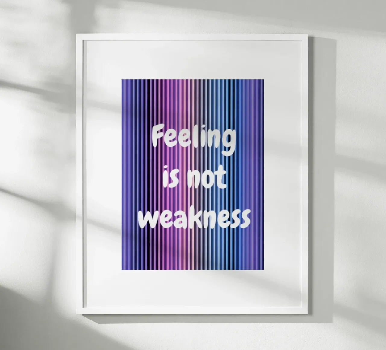 Sentire non è debolezza poster da PurePrint Studio
