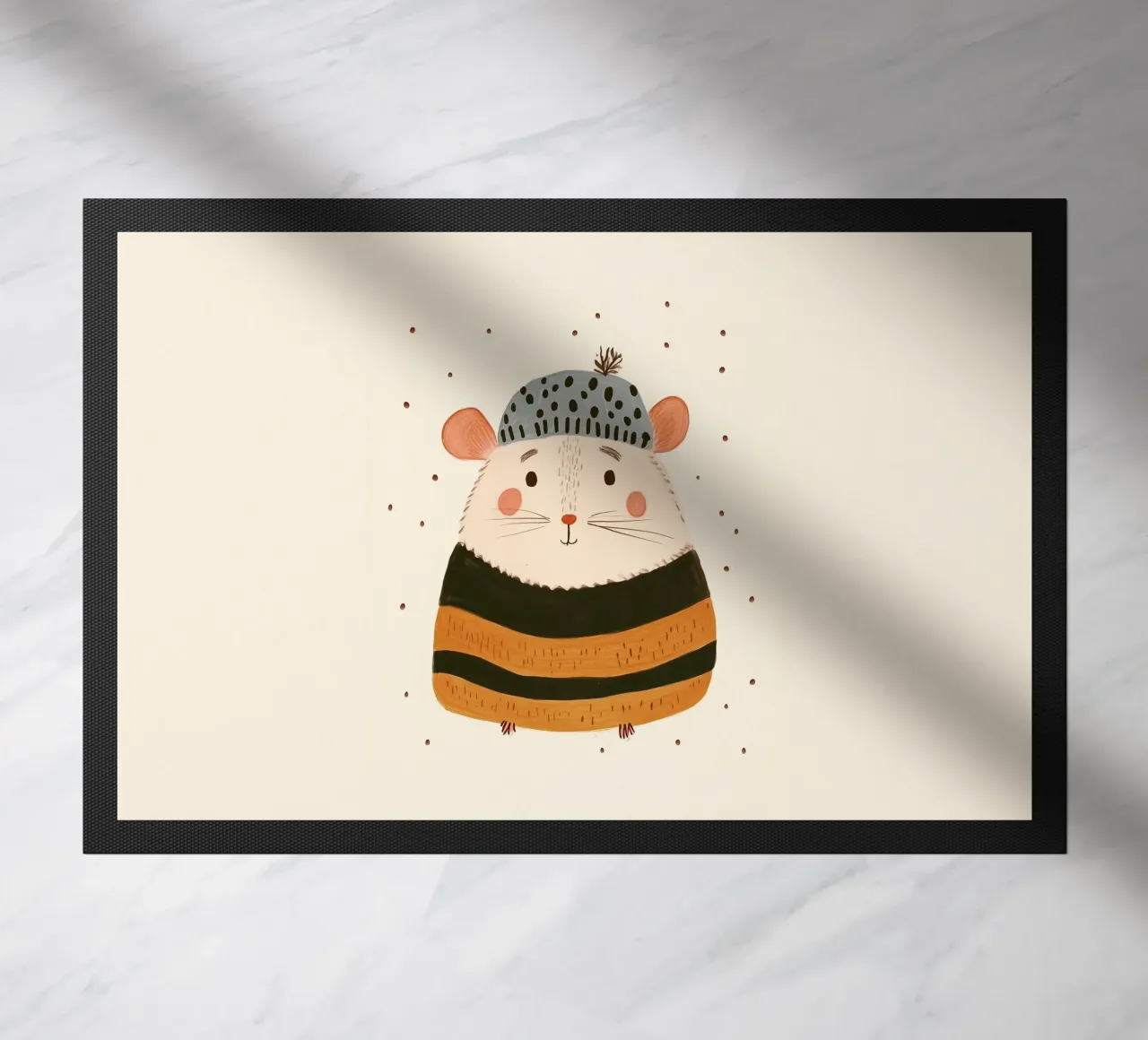 Cute mouse doormat by Dreamy Nursery