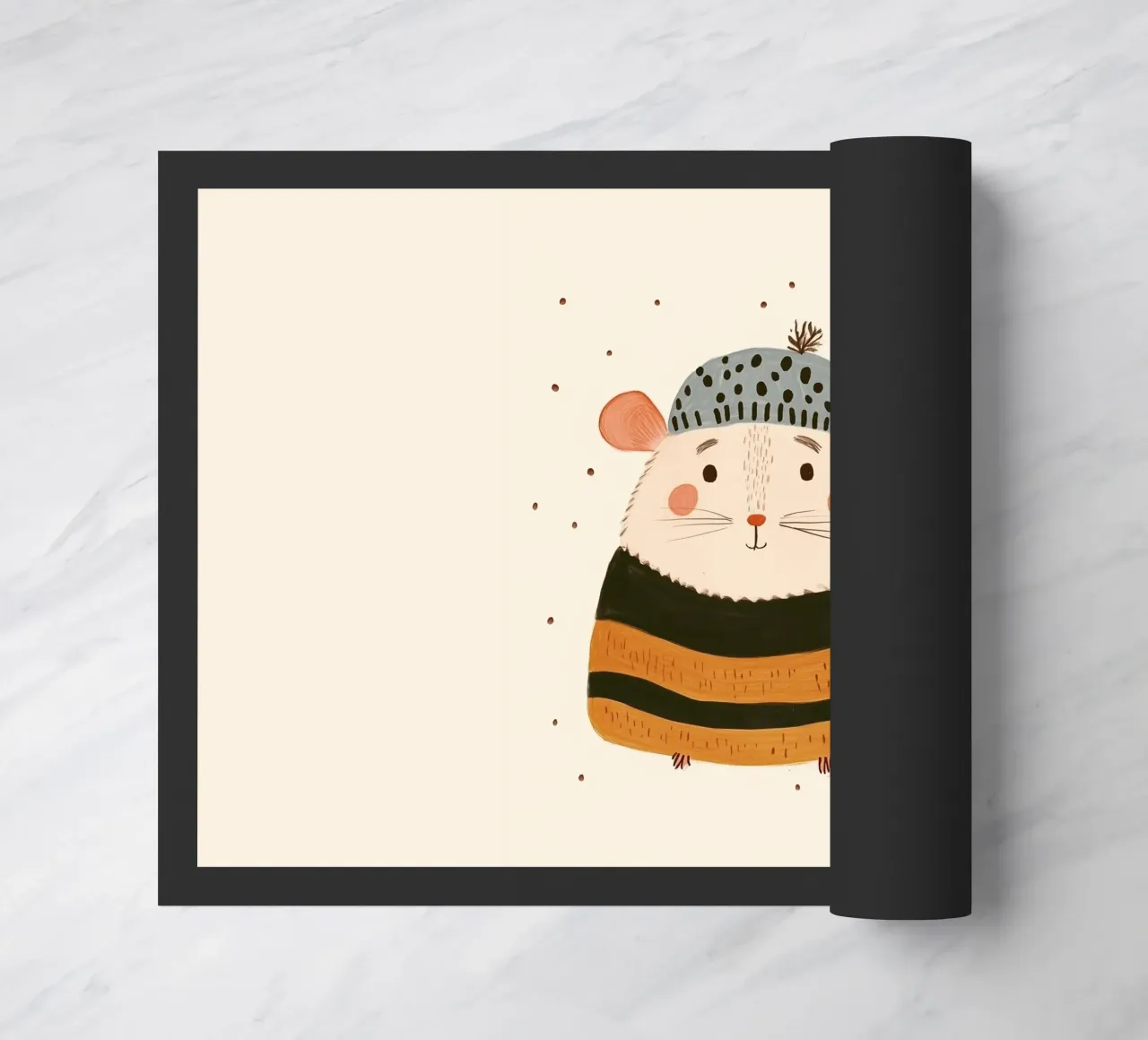 Cute mouse doormat by Dreamy Nursery