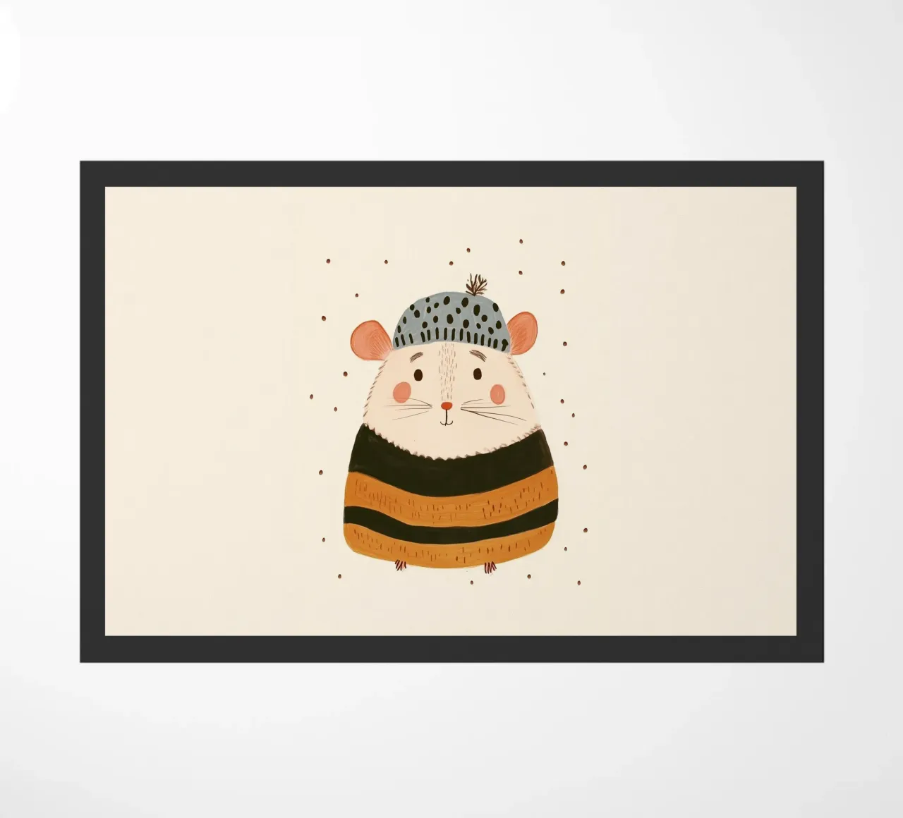 Cute mouse doormat by Dreamy Nursery