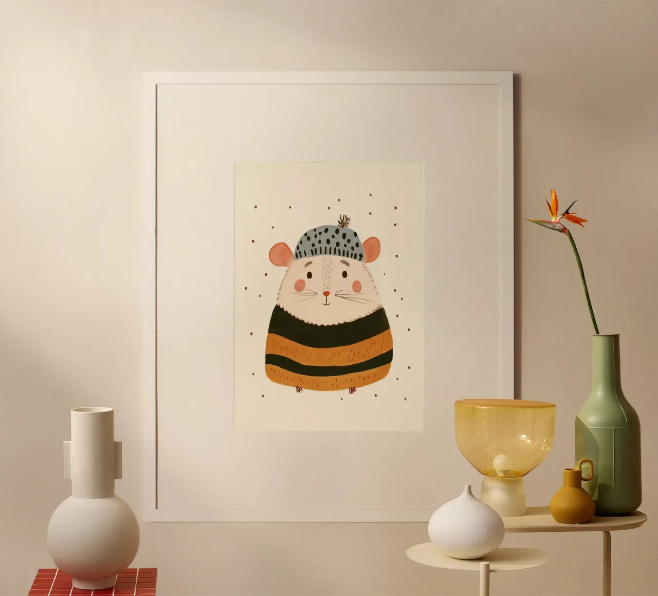 Cute mouse poster by Dreamy Nursery