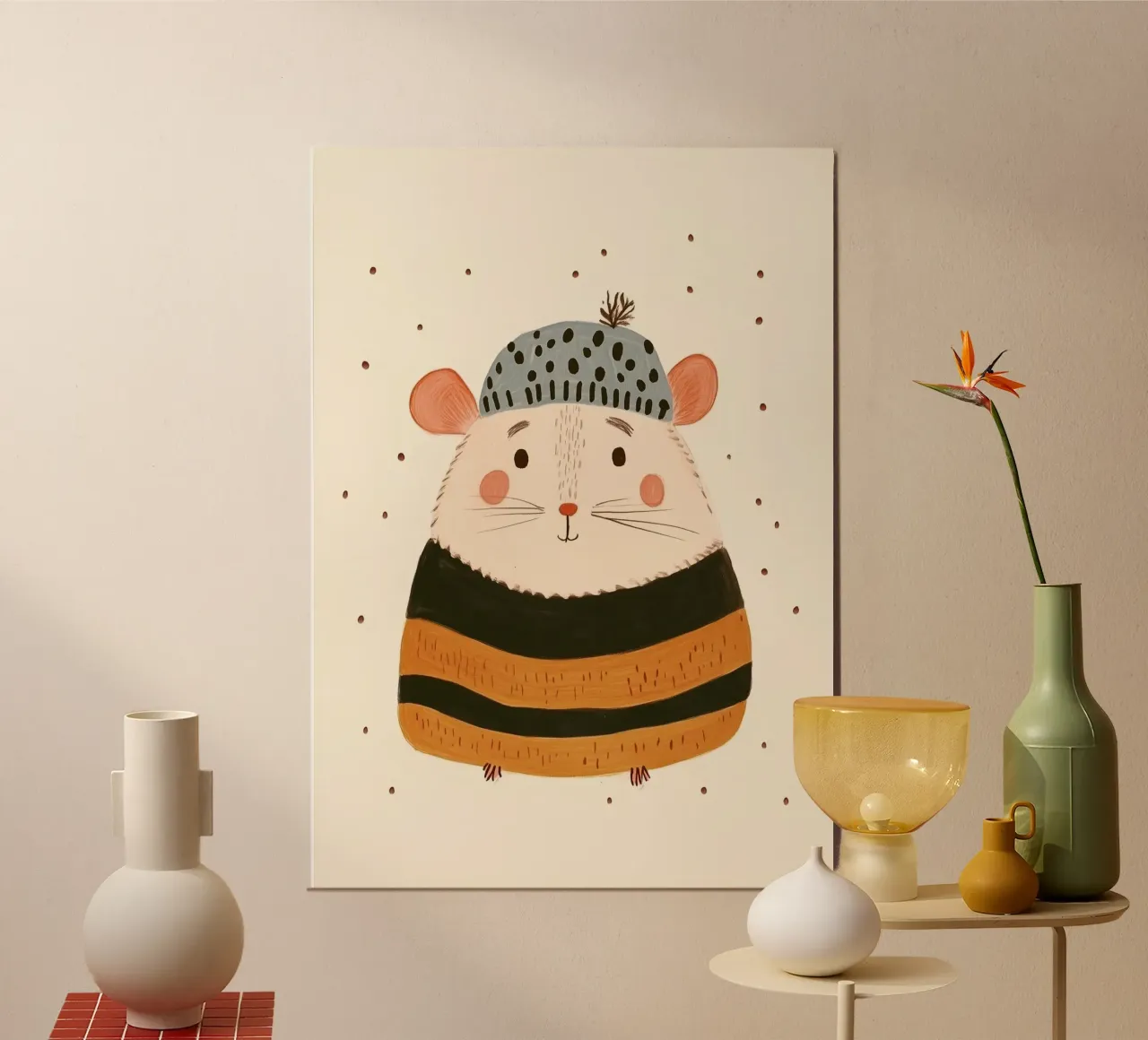 Cute mouse poster by Dreamy Nursery