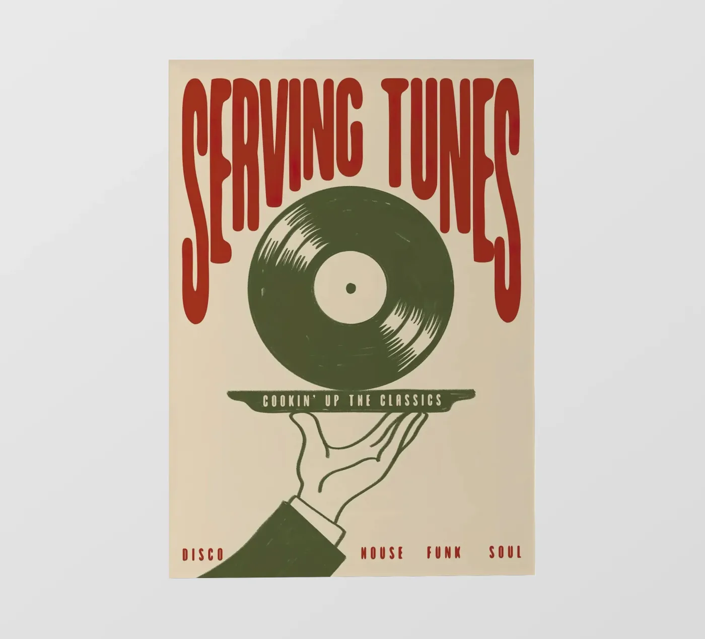 Serving Tunes fotobehang van Paige Mills