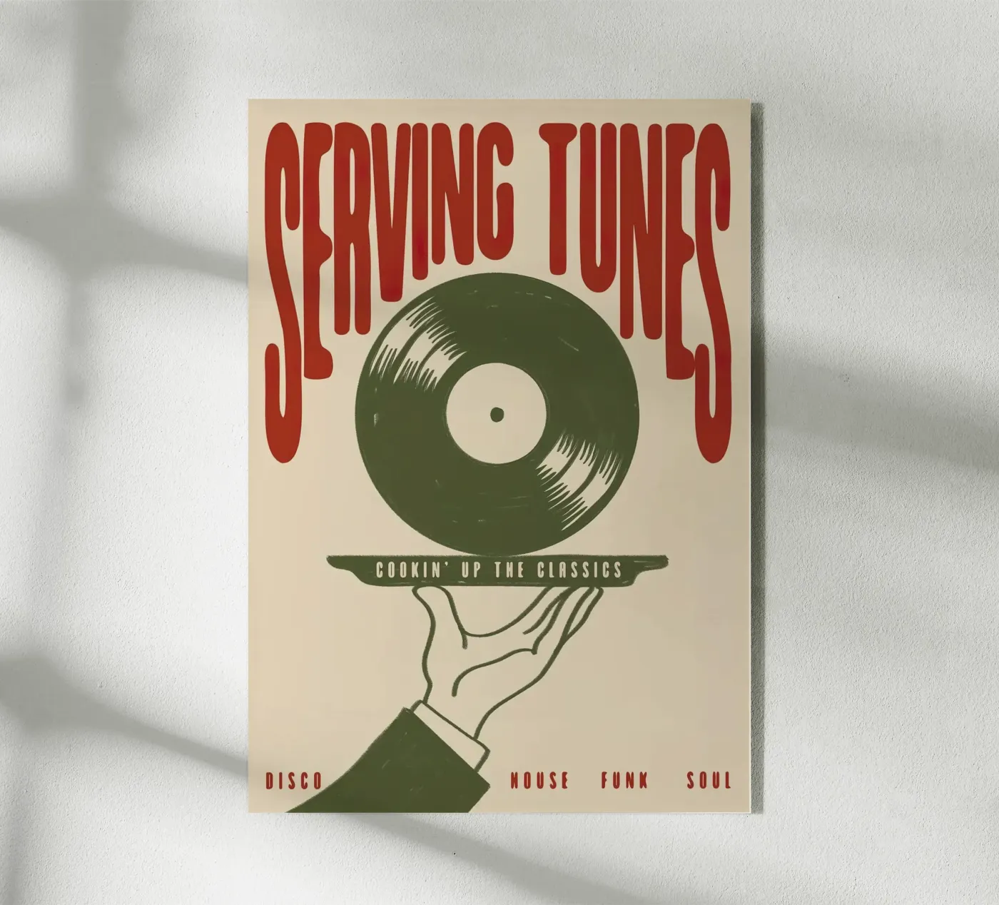Serving Tunes acryl van Paige Mills