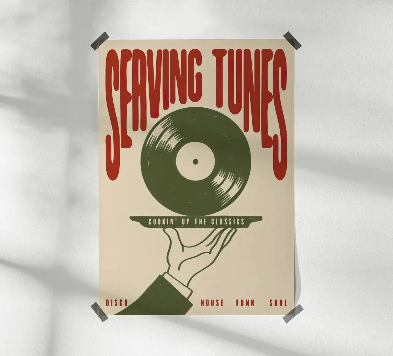 Serving Tunes poster da Paige Mills