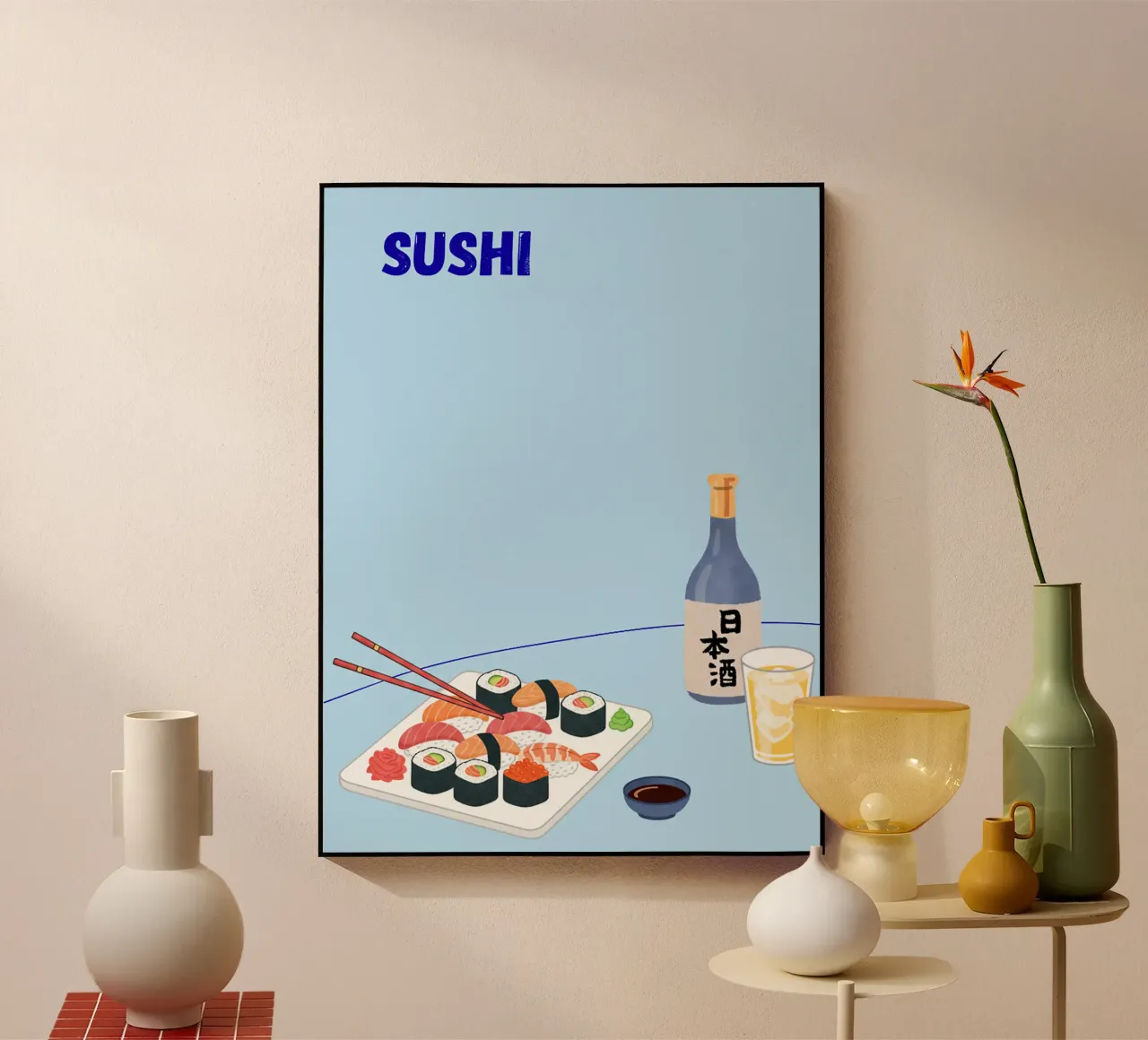 poster sushi plexiglass da Tasty Colors