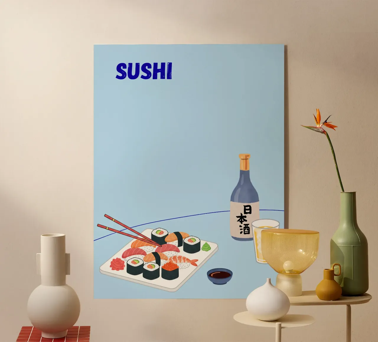 poster sushi plexiglass da Tasty Colors
