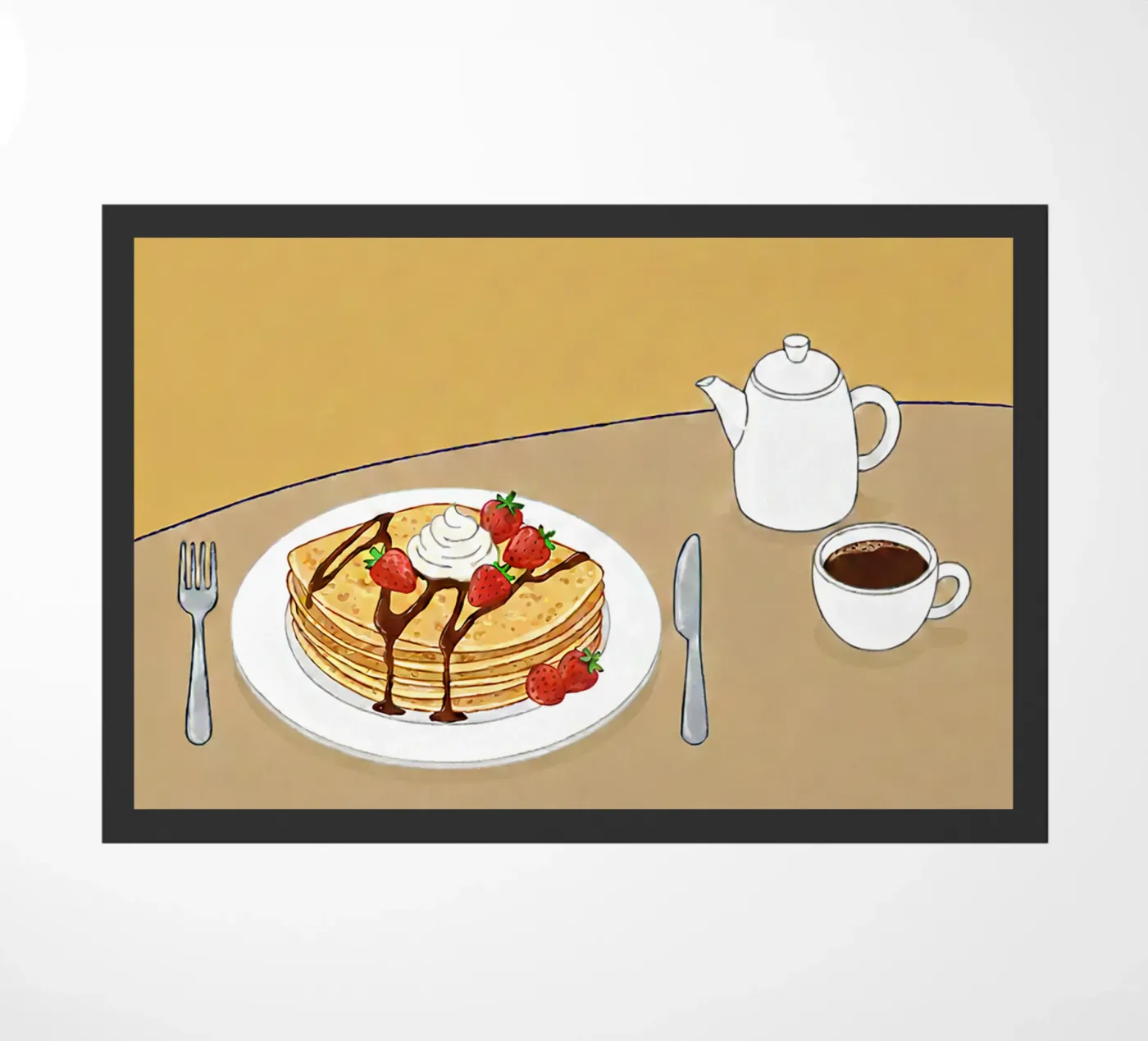 pancakes deurmat van Tasty Colors