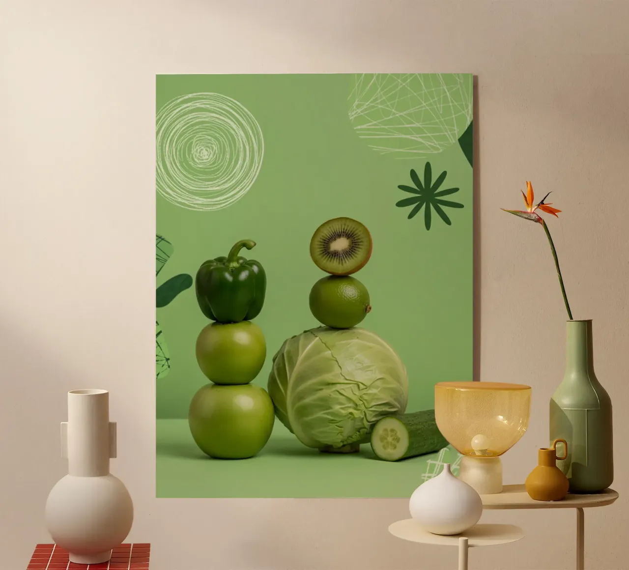 Aliments vert plexiglas de Tasty Colors