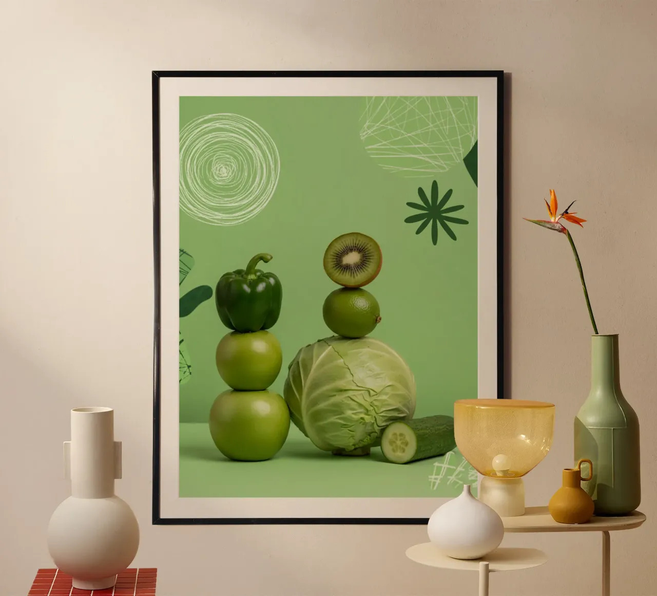 Aliments vert poster de Tasty Colors