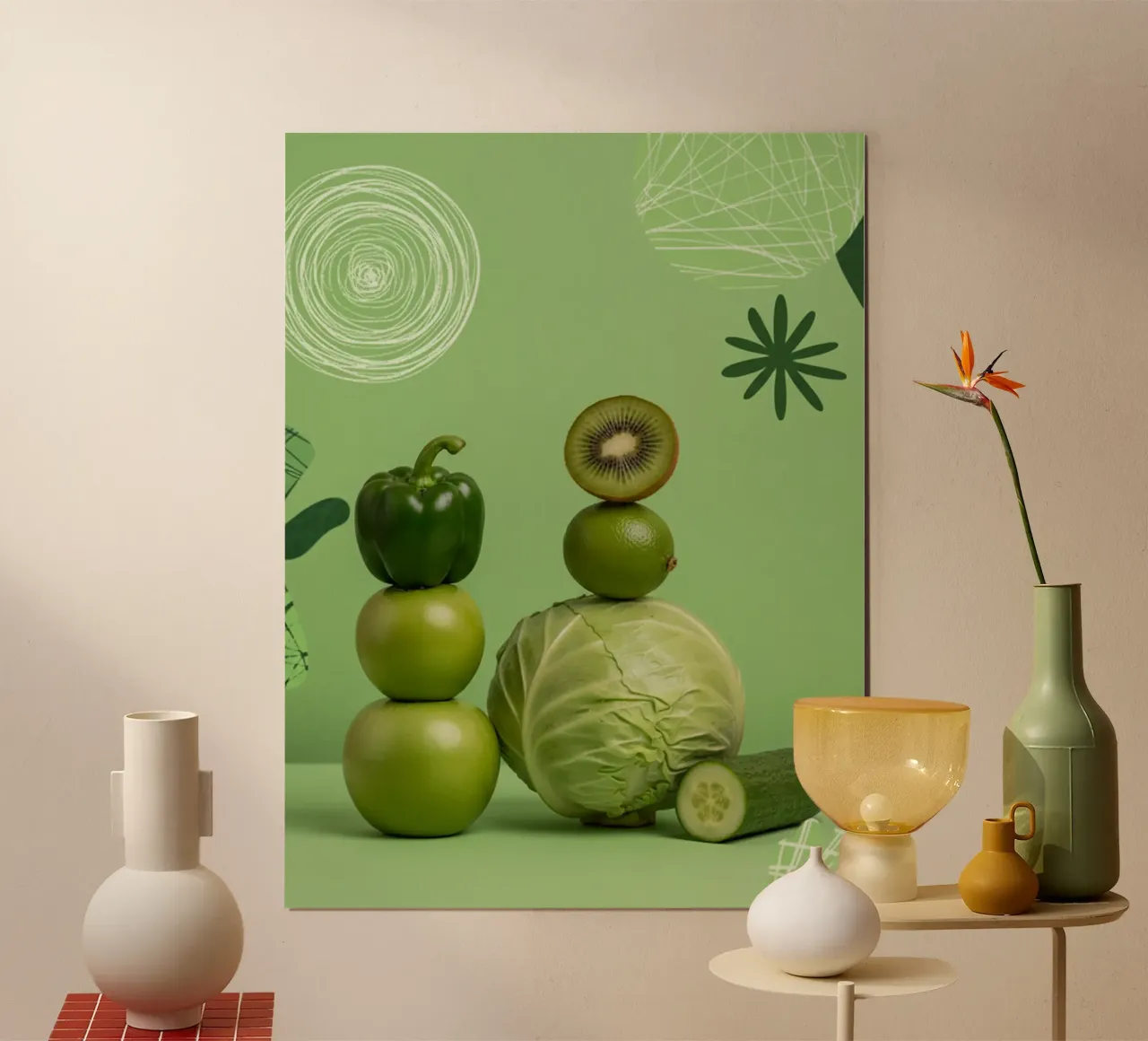 Aliments vert poster de Tasty Colors