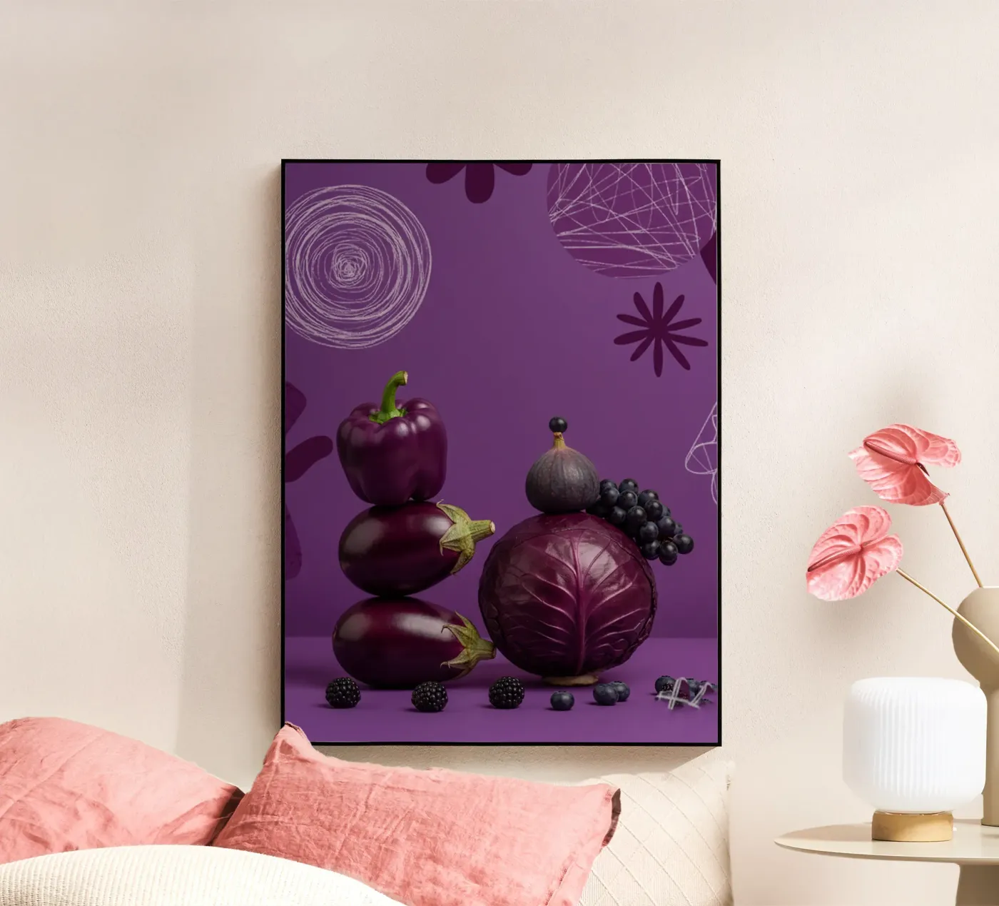 Purple foods Acryl-Glas von Tasty Colors