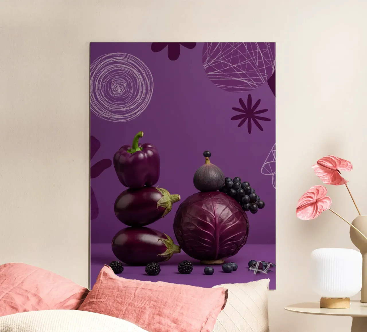 Alimenti viola poster da Tasty Colors