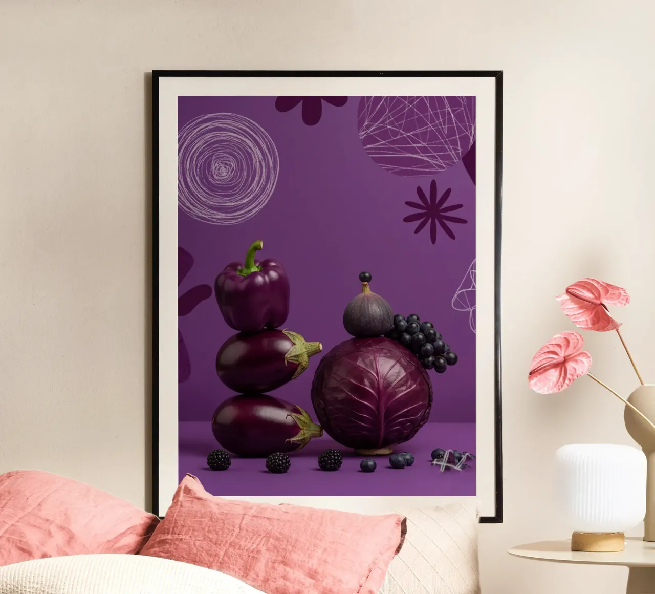 Alimenti viola poster da Tasty Colors