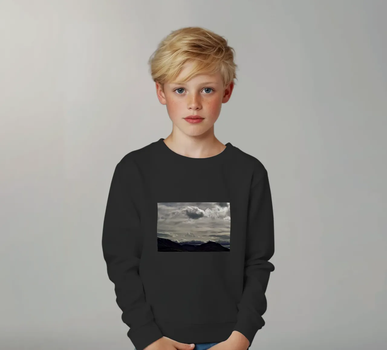 Clouds rolling over felpa bambino da Nur Mut