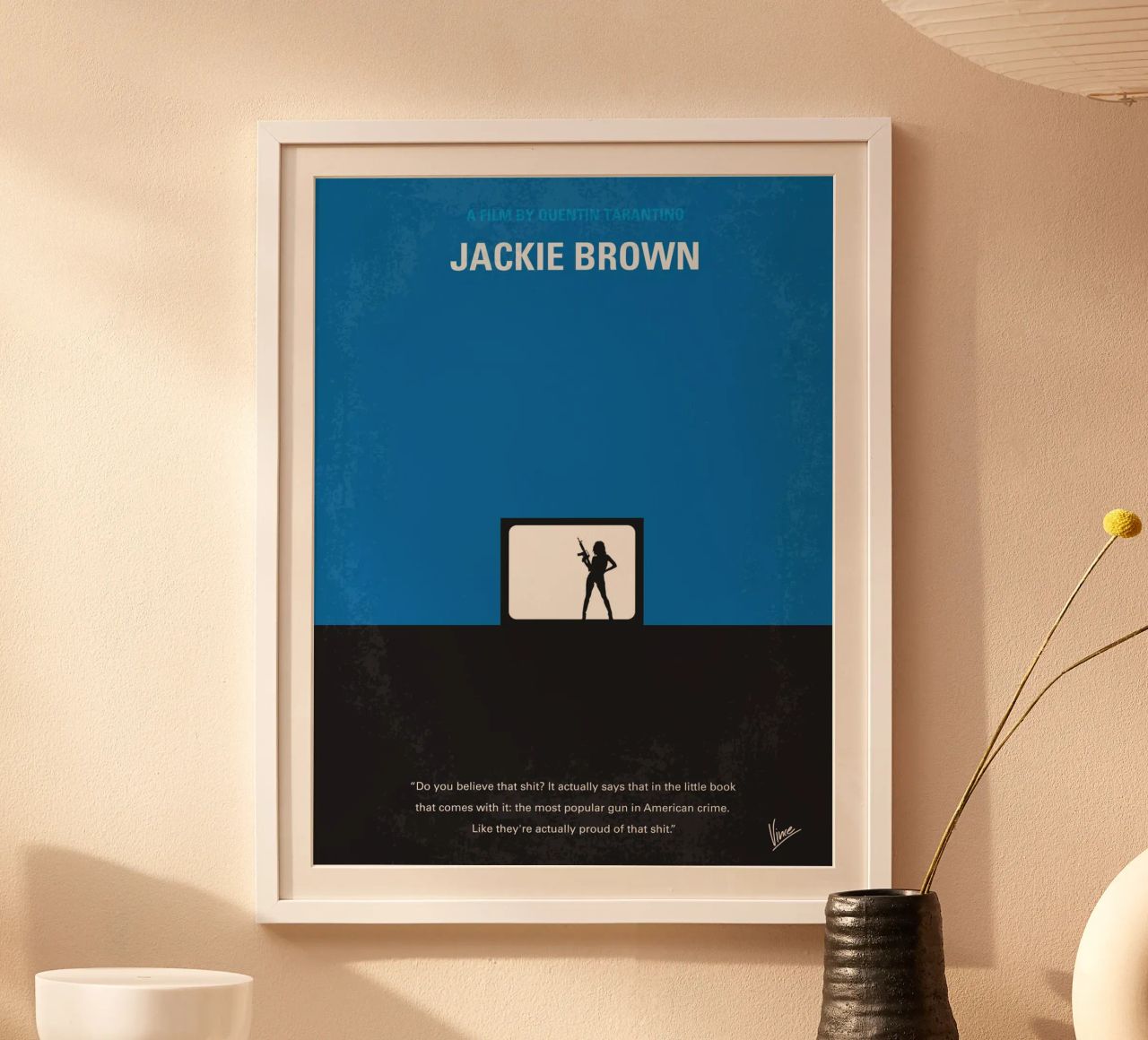 No044 My Jackie Brown minimal movie poster Poster von Chungkong