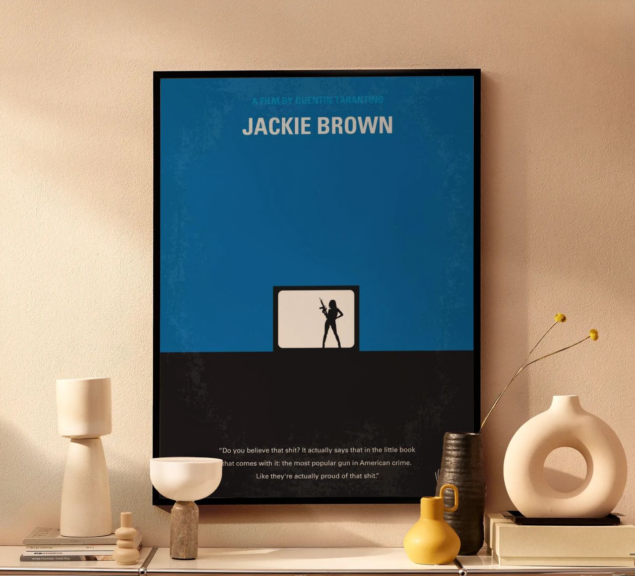 No044 My Jackie Brown minimal movie poster Poster von Chungkong