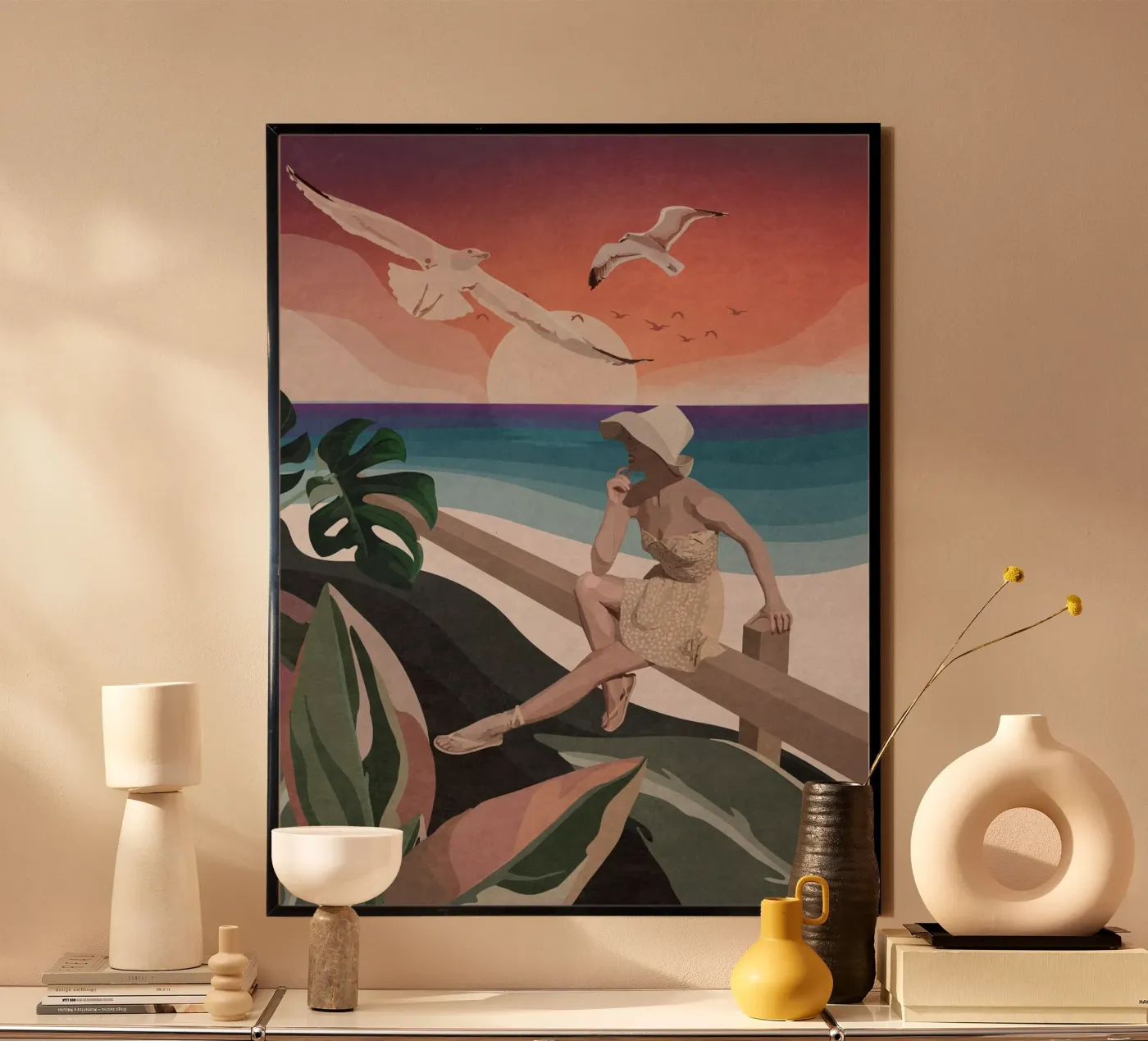 Sulla spiaggia poster da Emel Tunaboylu