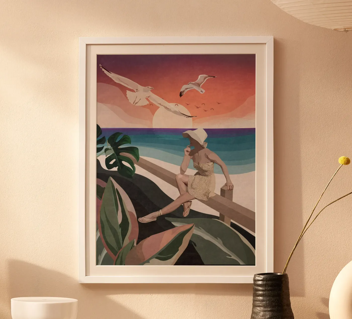 Sulla spiaggia poster da Emel Tunaboylu