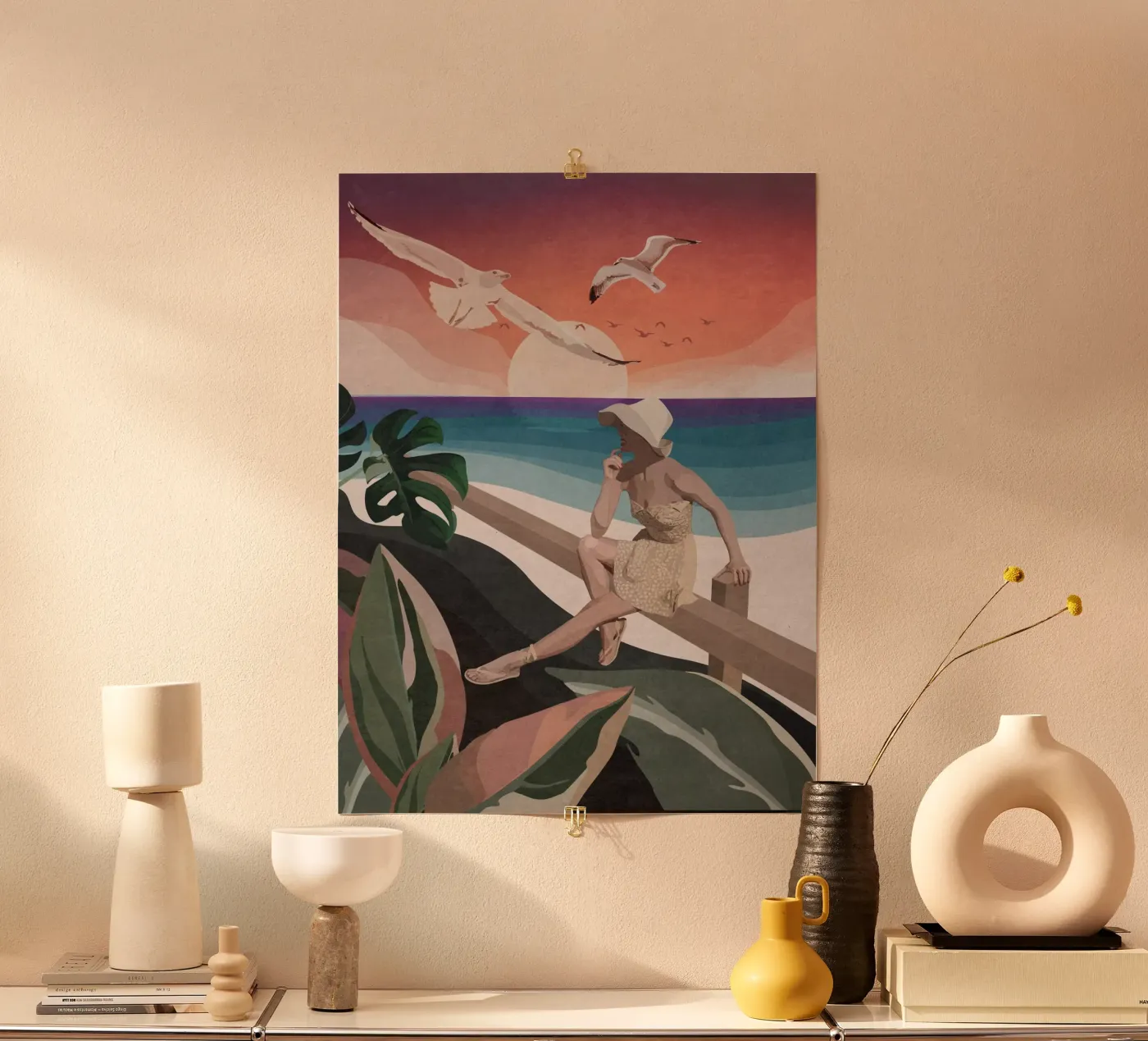 Sulla spiaggia poster da Emel Tunaboylu