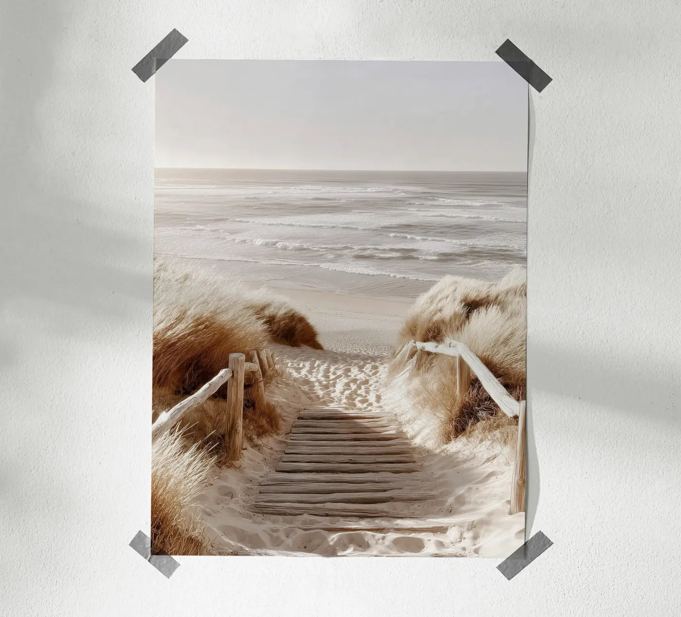 Minimalist Beach Path poster by story engage
