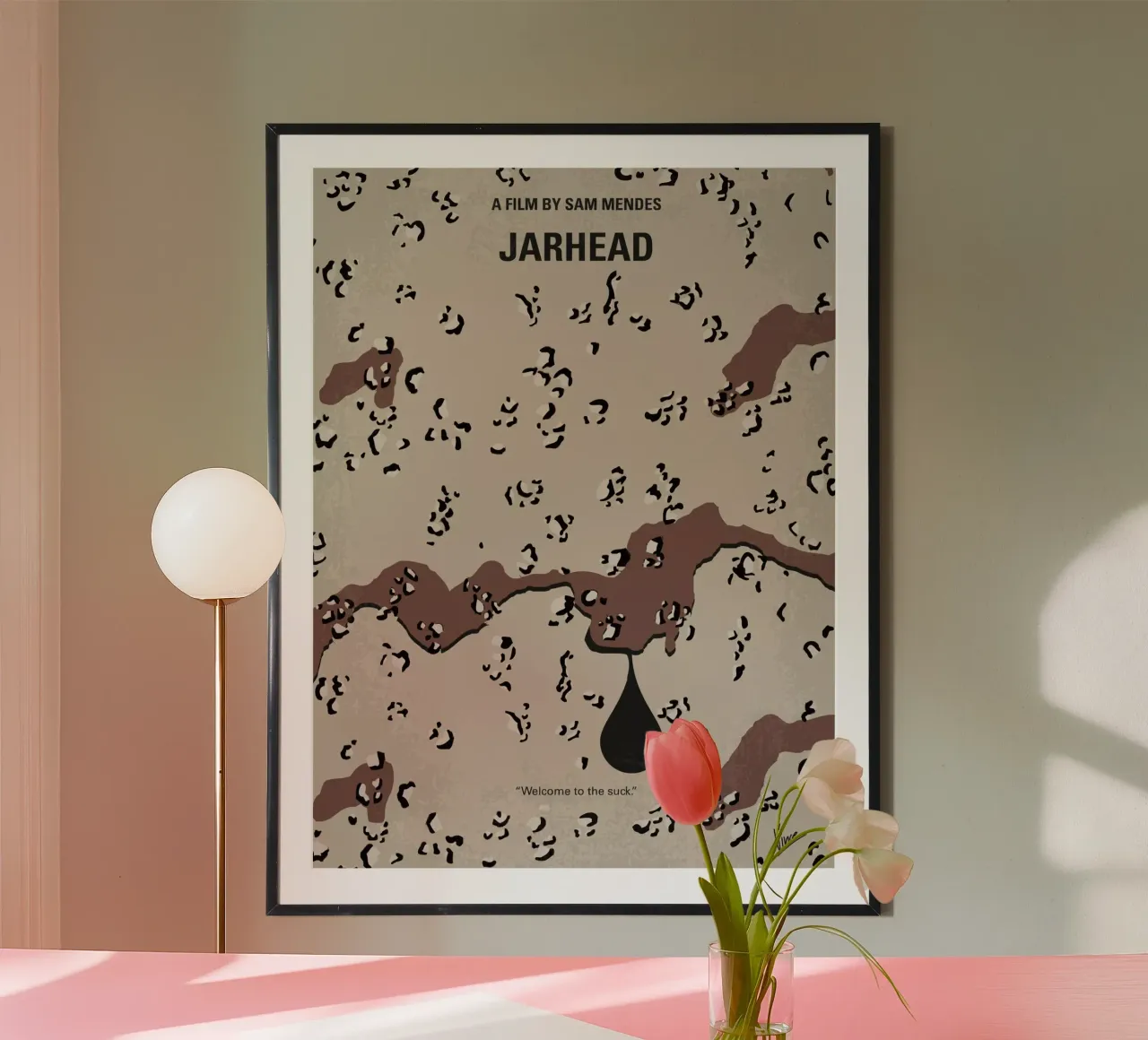 No045 My Jarhead minimal movie poster poster con telaio in alluminio da Chungkong