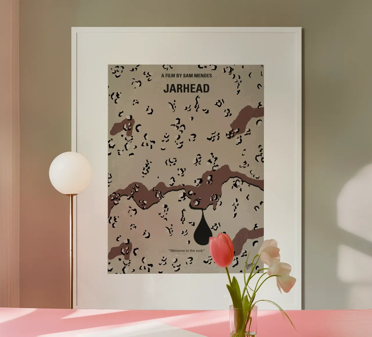 No045 My Jarhead minimal movie poster poster con telaio in alluminio da Chungkong