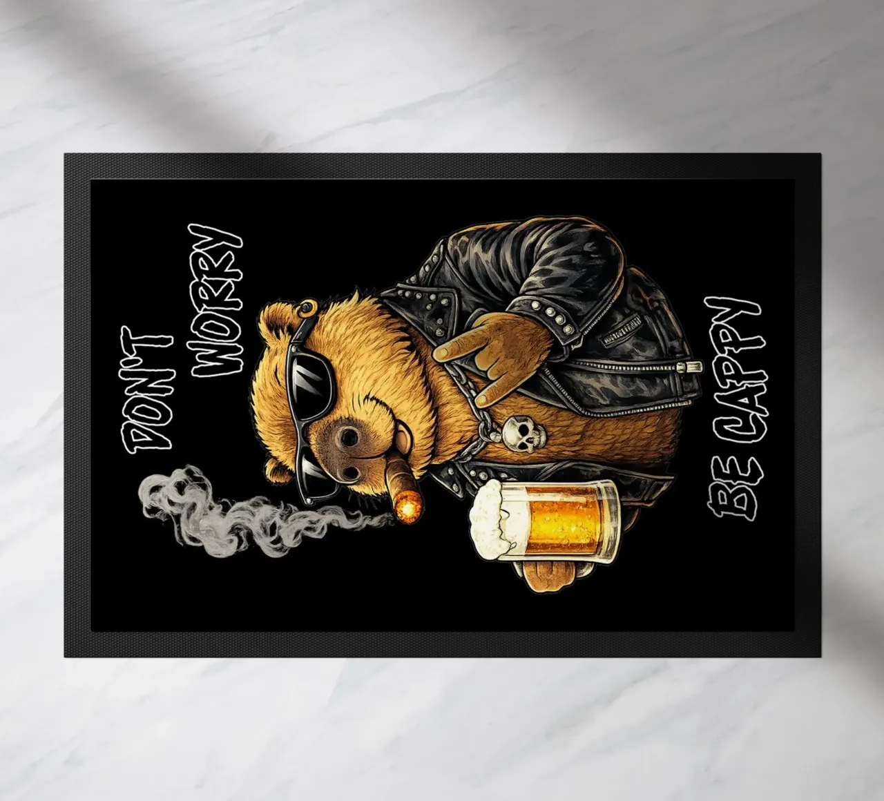 Cool Capybara doormat by kimbus_mom