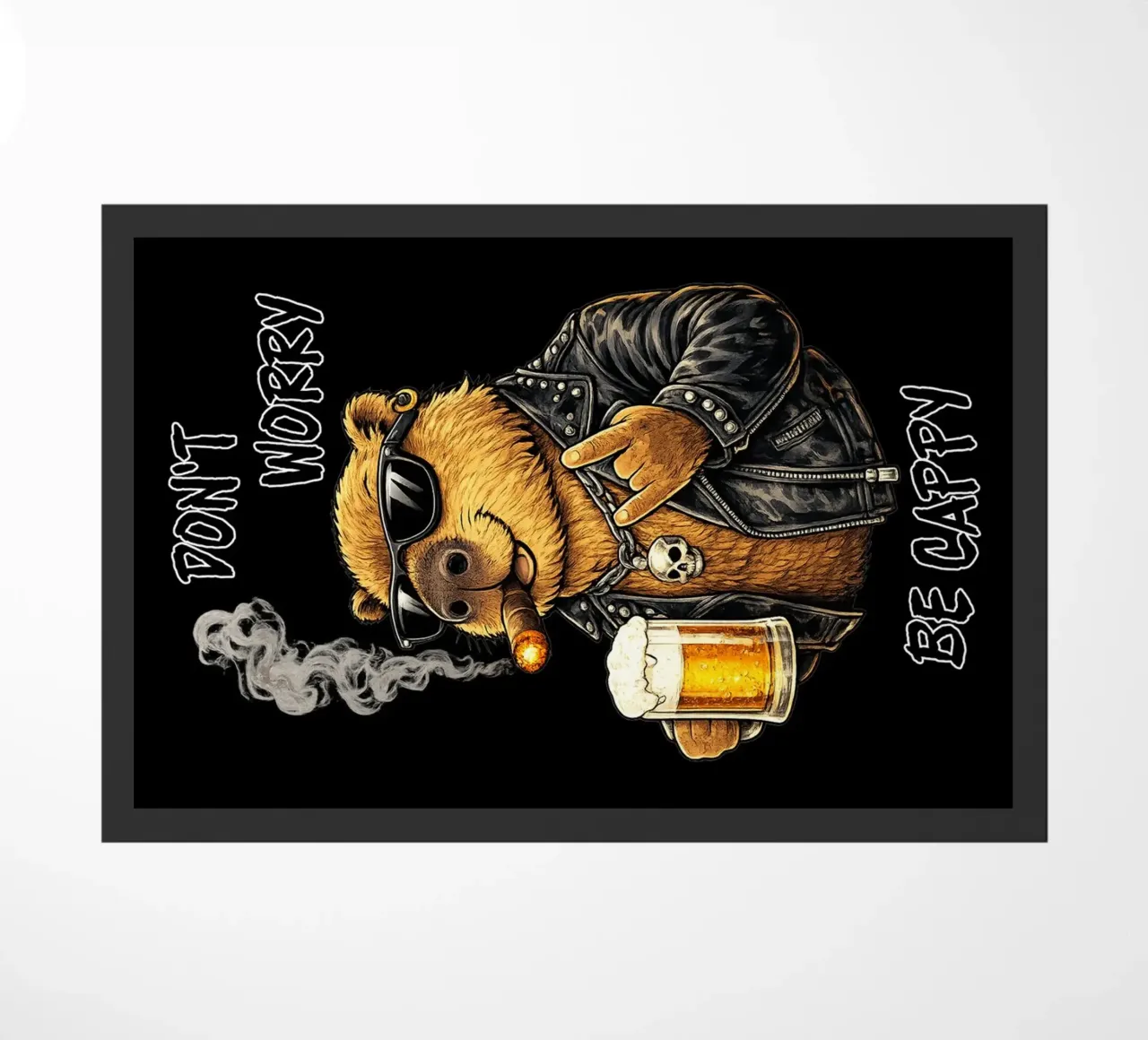 Cool Capybara doormat by kimbus_mom