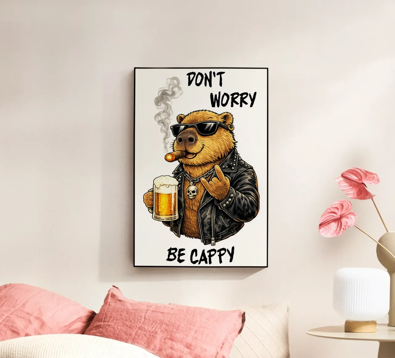 Cool Capybara acrylic glass by kimbus_mom