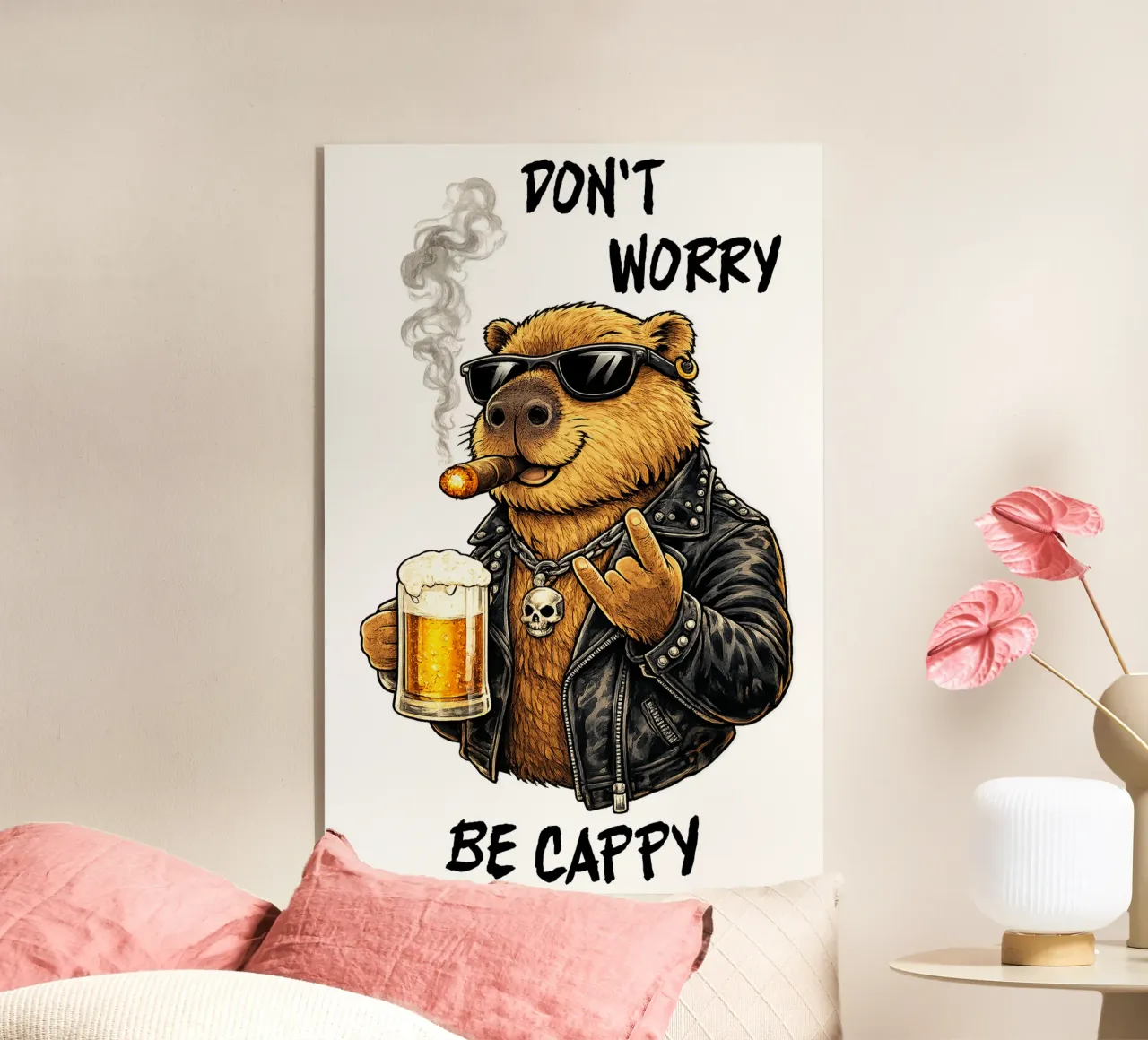 Cool Capybara acrylic glass by kimbus_mom