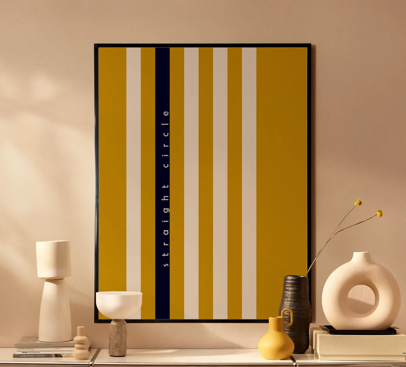 straight circle poster van annick
