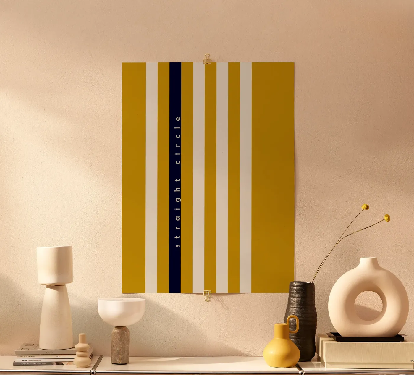 straight circle poster van annick