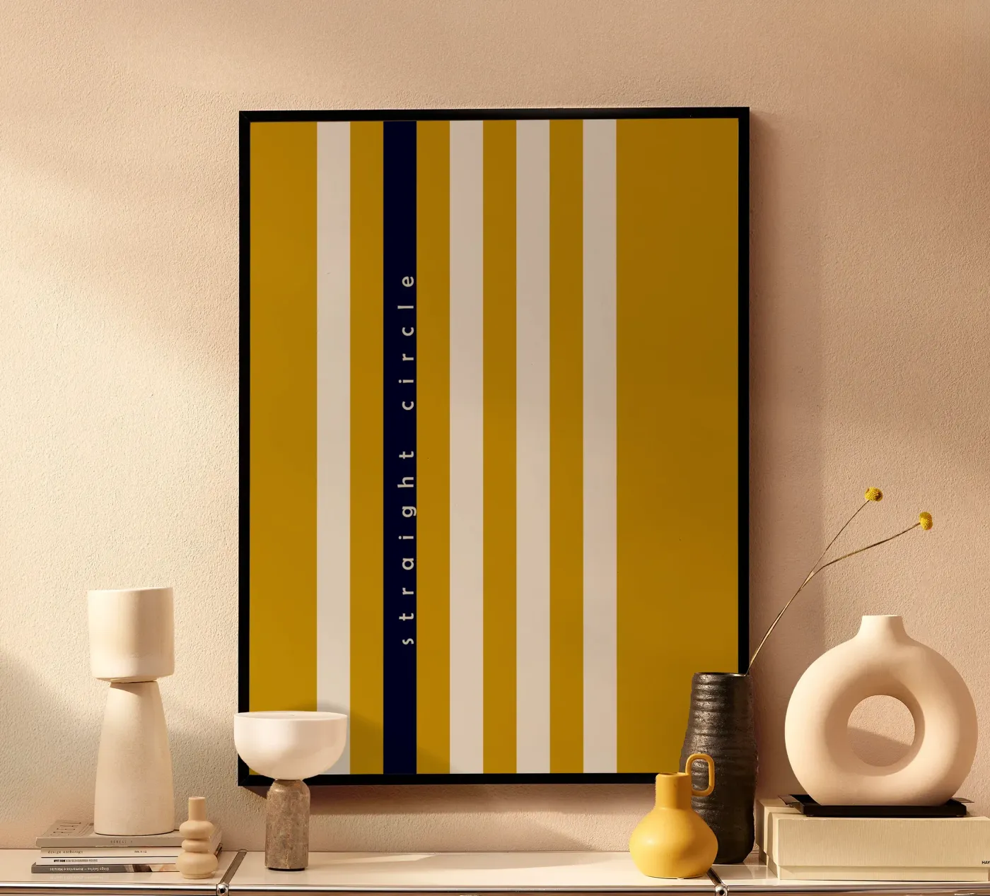 straight circle poster van annick