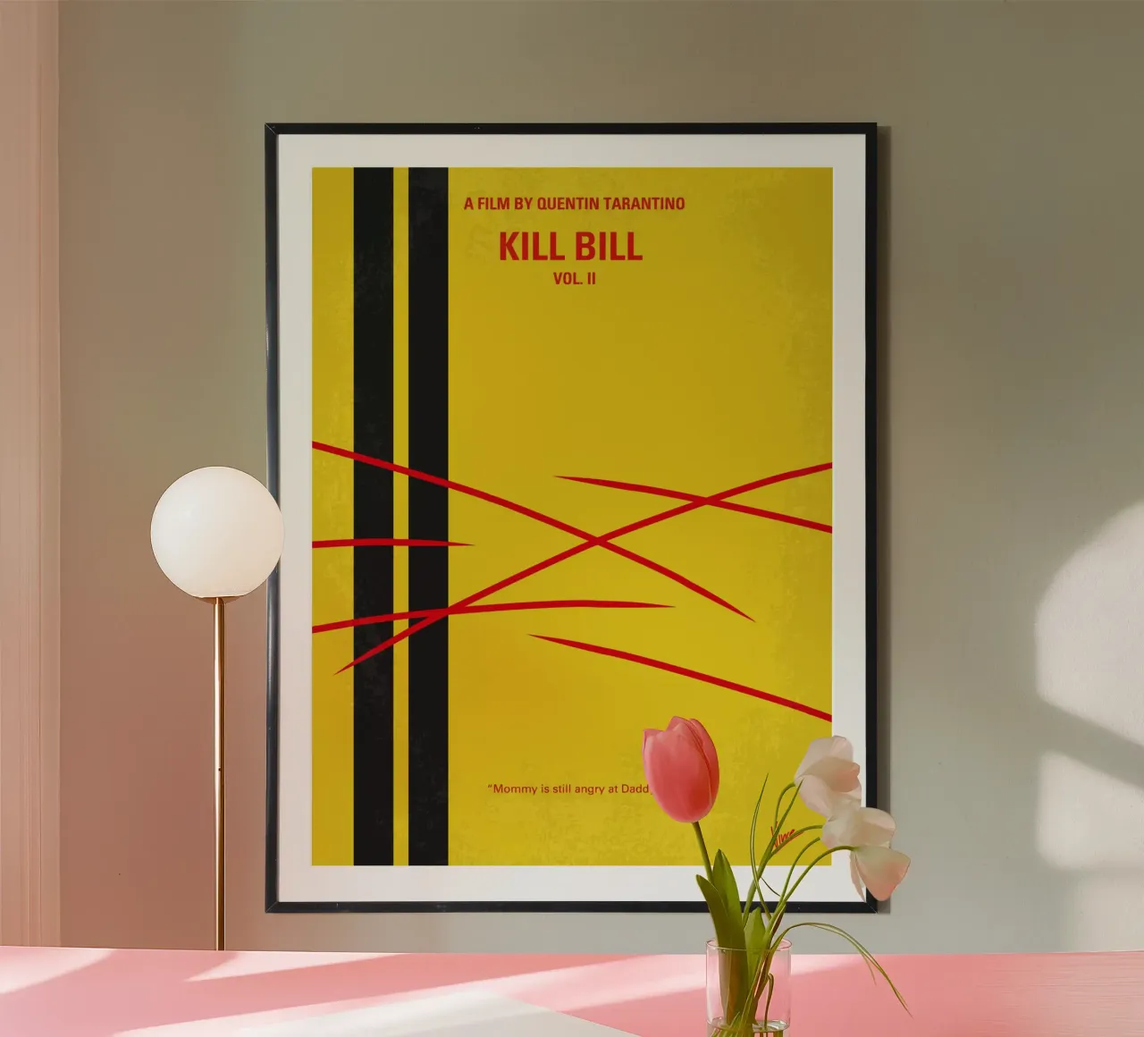 No049 My Kill Bill -part2 minimal movie poster poster con telaio in plastica da Chungkong
