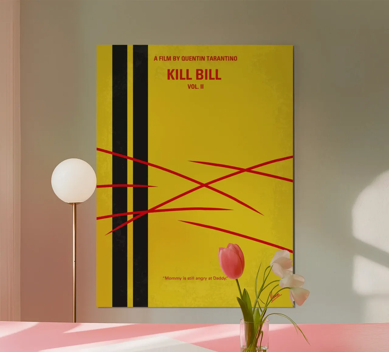 No049 My Kill Bill -part2 minimal movie poster poster con telaio in plastica da Chungkong
