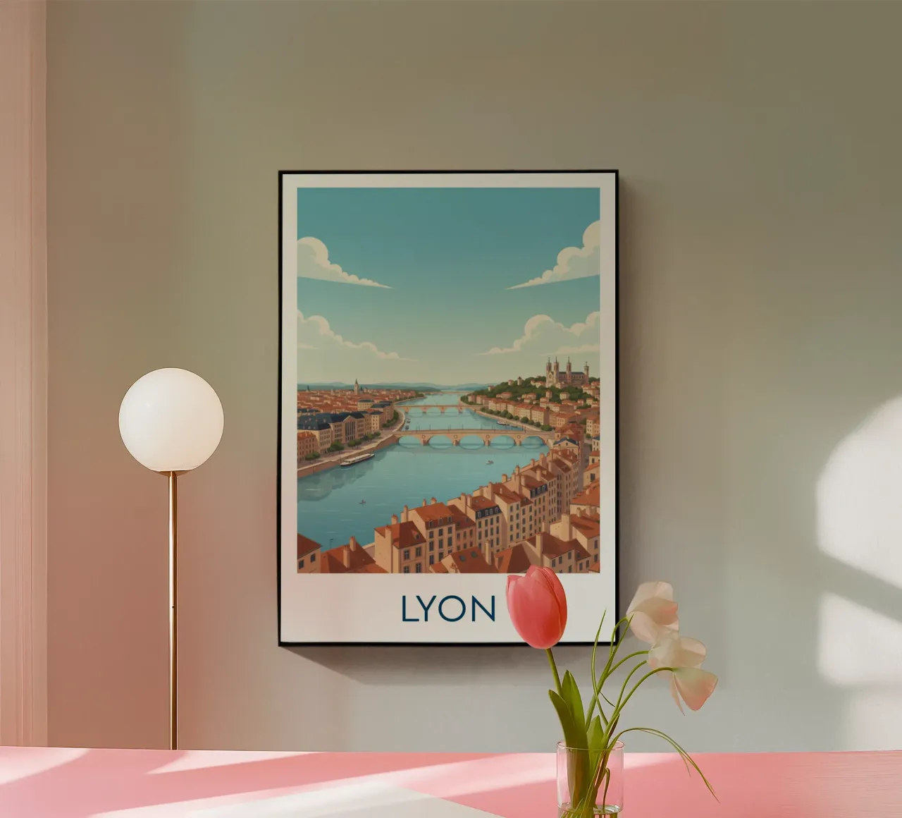 Affiche "Lyon" plexiglass da Idées & Création